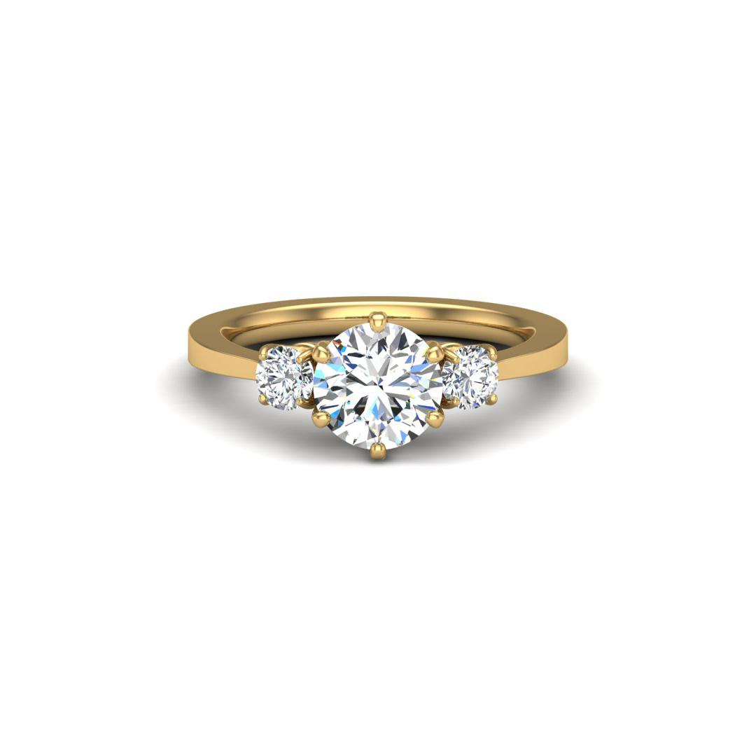 Kamryn Three-Stone Ring